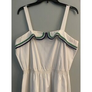 Vintage Melissa Lane 70's VINTAGE Garden Party Sleeveless Dress Size XL